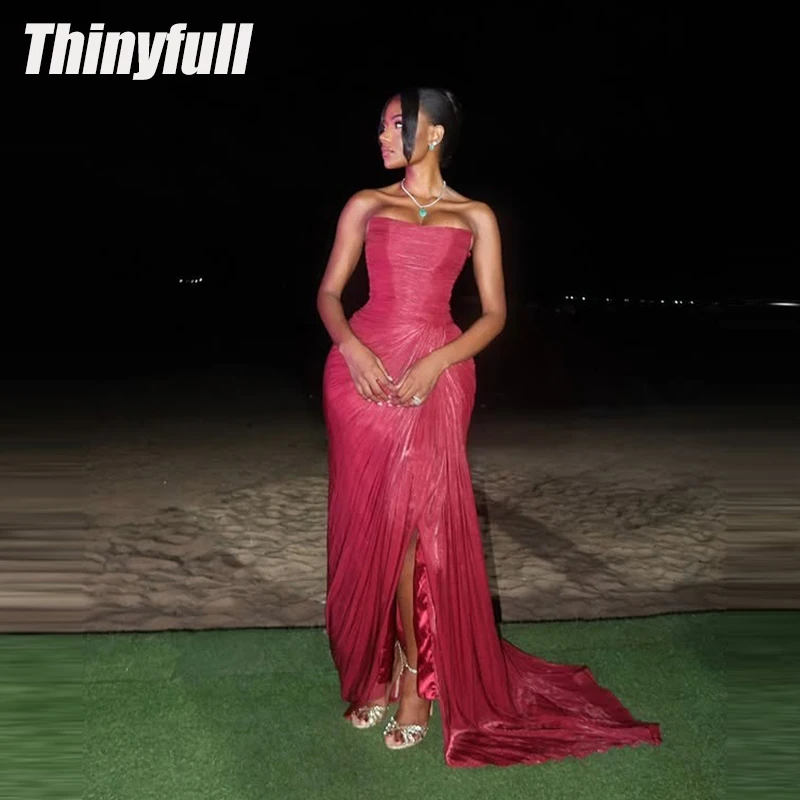 Thinyfull Mermaid Sleeveless Prom Dress 2026 Strapless Evening Dresses Vestidos De Fiesta Elegantes Party Gown Customized
Thinyfull Mermaid Sleeveless Prom Dress 2026 Strapless Evening Dresses Vestidos De Fiesta Elegantes Party Gown Customized