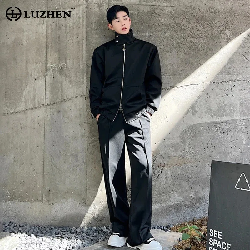 LUZHEN мужские спортивные комплекты из двух частей весенние модные свободные индивидуальные повседневные мешковатые брюки в Корейском стиле Дизайнерская куртка LZ2625
LUZHEN мужские спортивные комплекты из двух частей весенние модные свободные индивидуальные повседневные мешковатые брюки в Корейском стиле Дизайнерская куртка LZ2625