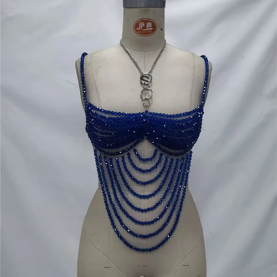 European And American Sexy Lace-Up Body Chains Summer Beach Vacation Layered Necklace Party Stage Performance Costume
European And American Sexy Lace-Up Body Chains Summer Beach Vacation Layered Necklace Party Stage Performance Costume