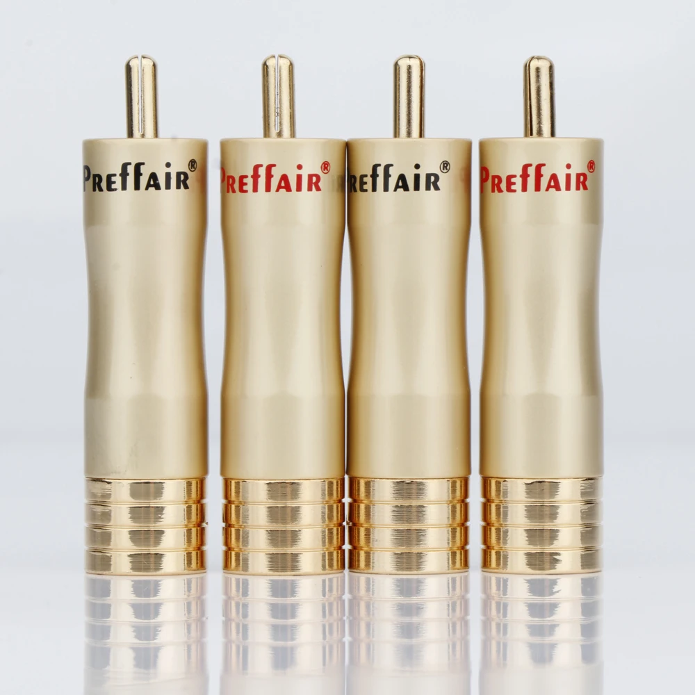 4xPreffair R1770 24K Gold Plated RCA Plug Adapter Audio Phono Gold Plated Solder Connector RCA Repair Ends HIFI 8MM Cable Plug
4xPreffair R1770 24K Gold Plated RCA Plug Adapter Audio Phono Gold Plated Solder Connector RCA Repair Ends HIFI 8MM Cable Plug