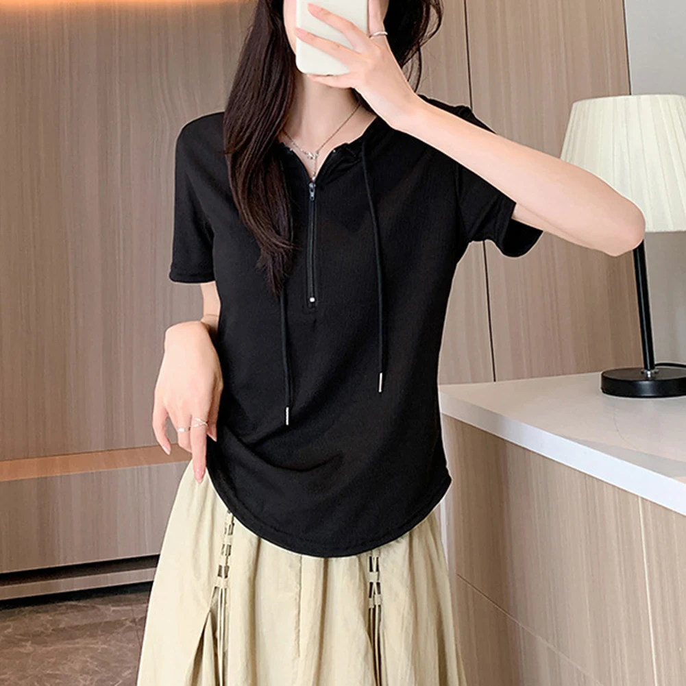 Daily Casual Outfits Womens Hooded T-shirt Basic Short-temperament All Seasons Style Daily Wear Hooded Neckline
Daily Casual Outfits Womens Hooded T-shirt Basic Short-temperament All Seasons Style Daily Wear Hooded Neckline
