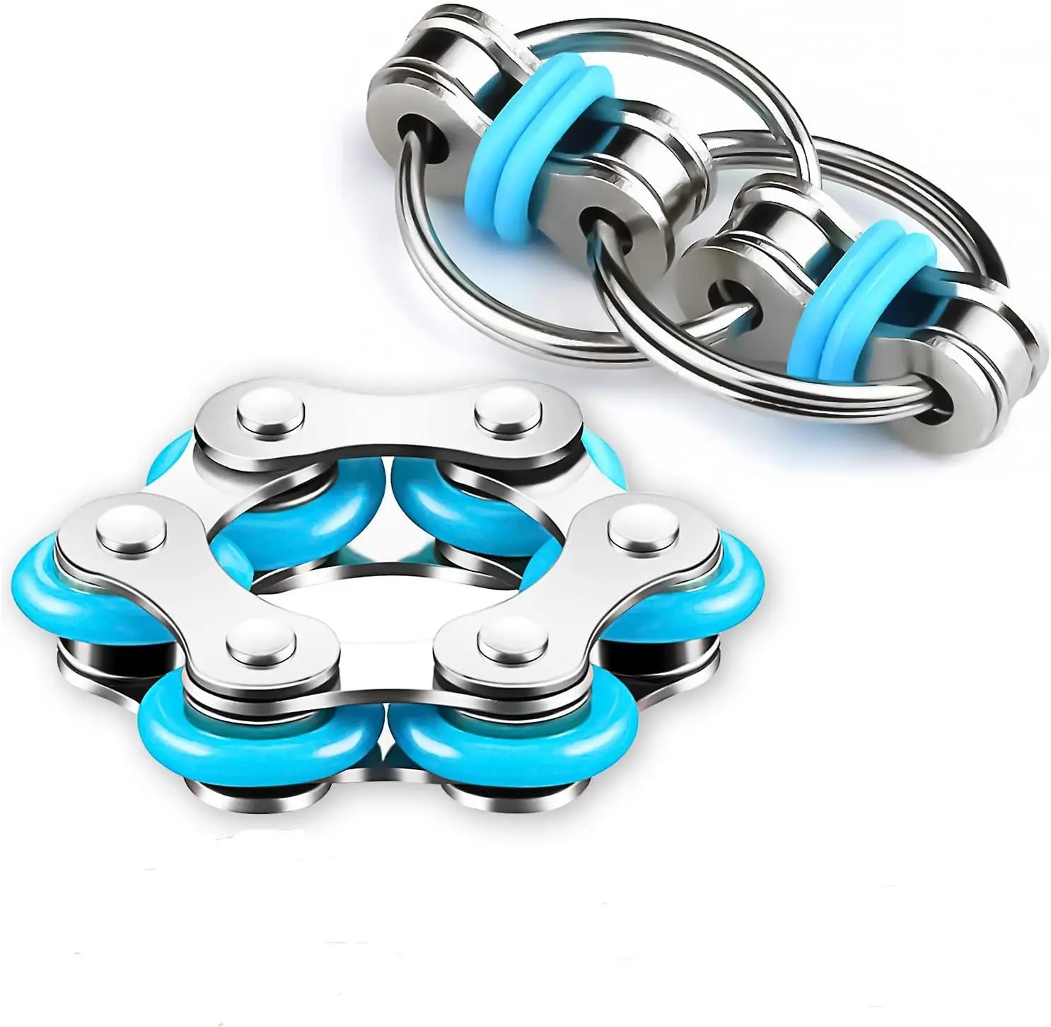 Набор игрушек-антистресс с цепочкой для велосипеда - шесть роликов и цепочка-флиппер для снятия стресса при СДВГ, СДД, аутизме, тревожности
Набор игрушек-антистресс с цепочкой для велосипеда - шесть роликов и цепочка-флиппер для снятия стресса при СДВГ, СДД, аутизме, тревожности