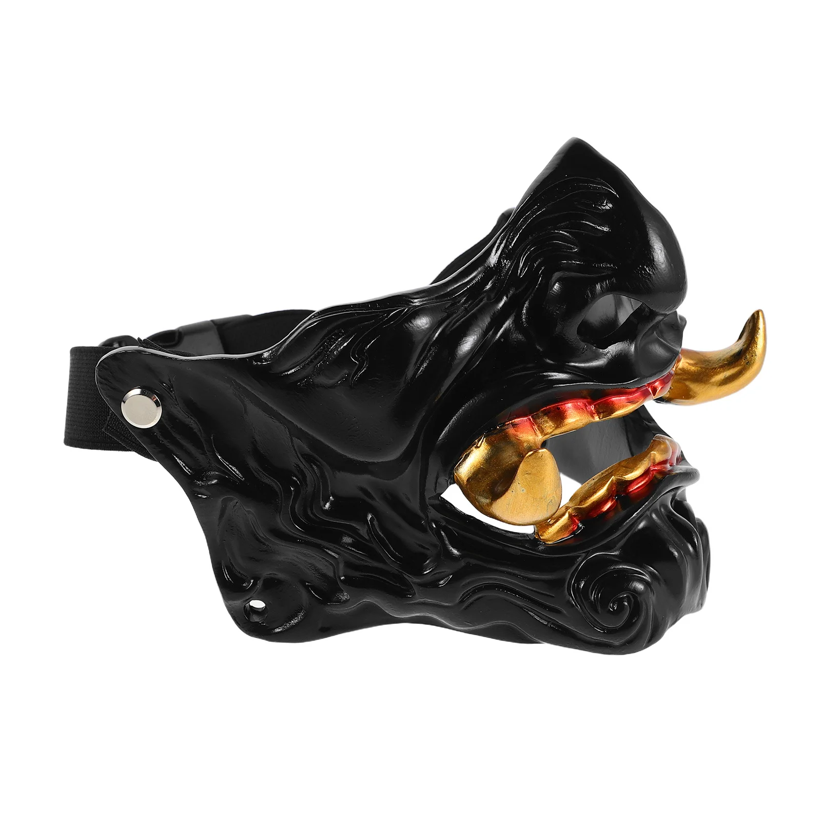 Japanese Oni Hannya Half Face Scary Samurai Demon Mask Halloween Party Cosplay Costume Photo Prop for Adults
Japanese Oni Hannya Half Face Scary Samurai Demon Mask Halloween Party Cosplay Costume Photo Prop for Adults