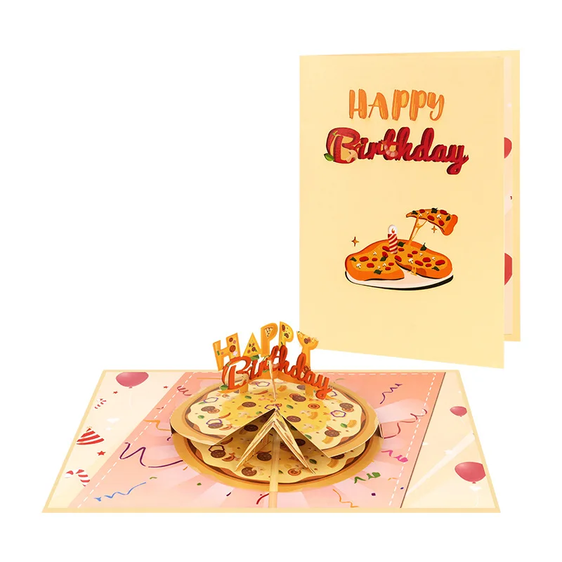 2025 New 2Pcs Creative 3D Pop-up Birthday Pizza Greeting Card Handmade Paper Sculpture Holiday Wishes Card
2025 New 2Pcs Creative 3D Pop-up Birthday Pizza Greeting Card Handmade Paper Sculpture Holiday Wishes Card