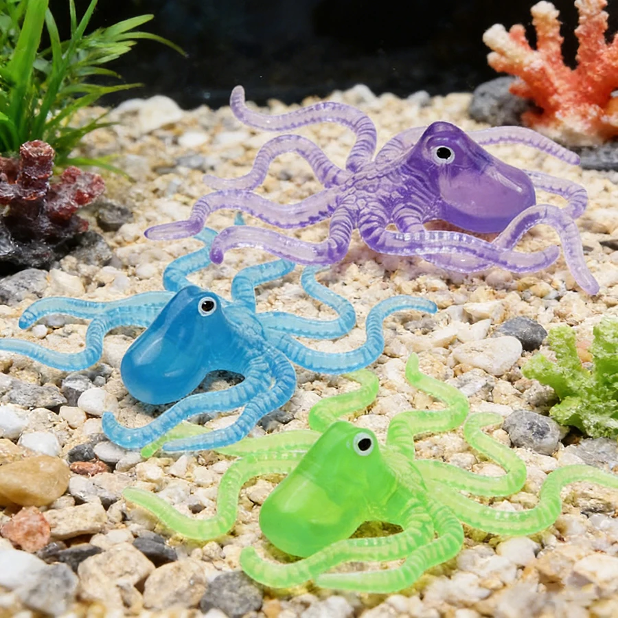 3Pcs Colorful Transparent Octopus Aquarium Decor - Octopus Ornaments for Fish Tank, Betta Fish Tank Accessories
3Pcs Colorful Transparent Octopus Aquarium Decor - Octopus Ornaments for Fish Tank, Betta Fish Tank Accessories