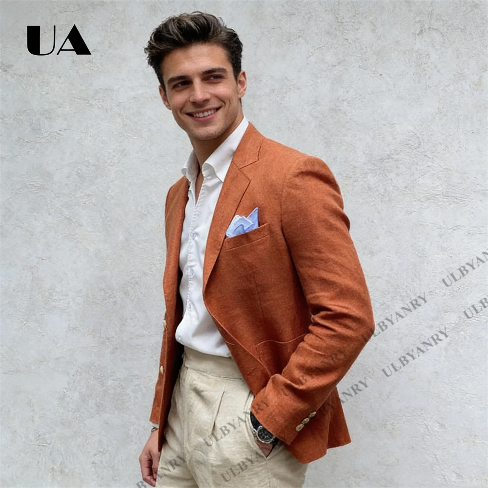 Летний мужской пиджак с большими карманами, однобортный, с острыми лацканами, для свадьбы, жениха, шафера, деловых встреч, вечеринок, выпускных вечеров
Летний мужской пиджак с большими карманами, однобортный, с острыми лацканами, для свадьбы, жениха, шафера, деловых встреч, вечеринок, выпускных вечеров