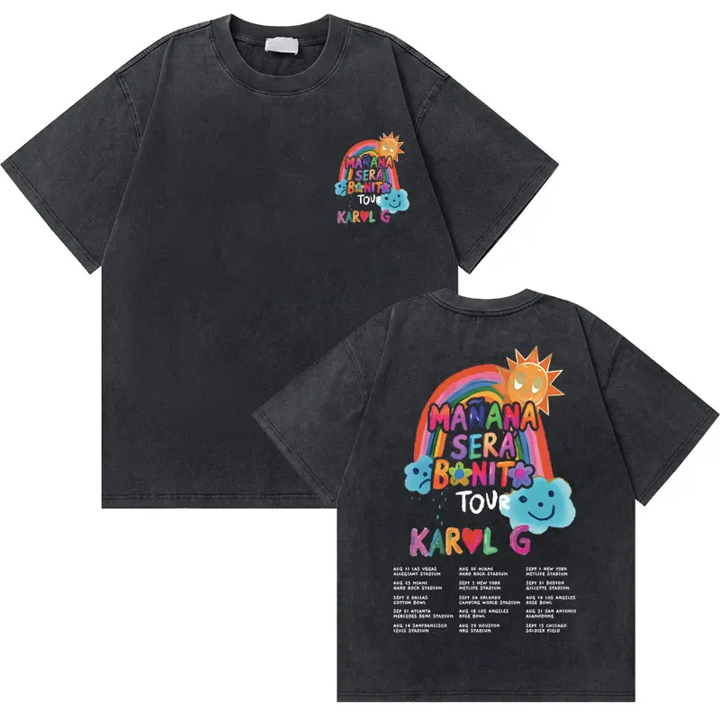 Washed Vintage Karol G Manana Sera Bichota Tour T-shirts Men Women Aesthetic Y2k Style Streetwear Male Fashion Oversized T Shirt
Washed Vintage Karol G Manana Sera Bichota Tour T-shirts Men Women Aesthetic Y2k Style Streetwear Male Fashion Oversized T Shirt