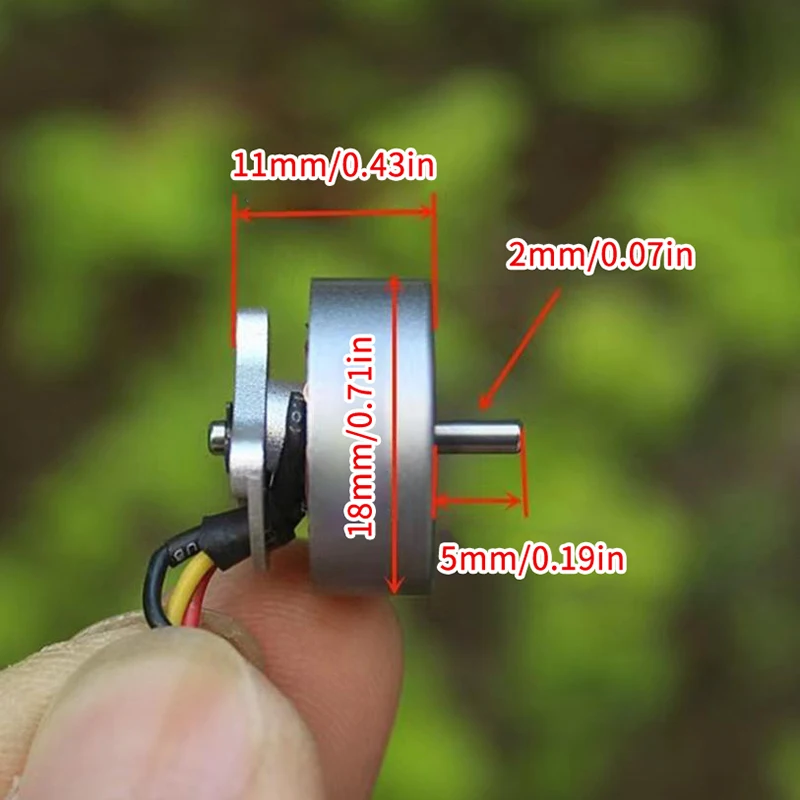 Hot Sale 1S-2S 3.7V 7.4V 15000KV Tiny 14mm 3-phase Brushless Motor High Speed Engine 1.5mm Shaft For RC Drone Fan Radiator Motor
Hot Sale 1S-2S 3.7V 7.4V 15000KV Tiny 14mm 3-phase Brushless Motor High Speed Engine 1.5mm Shaft For RC Drone Fan Radiator Motor