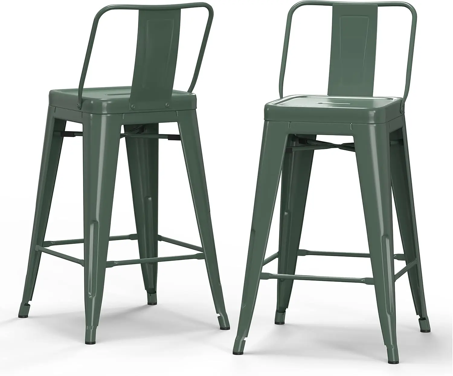 Rayne Industrial Metal 24 Inch Metal Counter Height Stool (Set Of 2) In Deep Sage Green For The Dining Room And Kitchen
Rayne Industrial Metal 24 Inch Metal Counter Height Stool (Set Of 2) In Deep Sage Green For The Dining Room And Kitchen