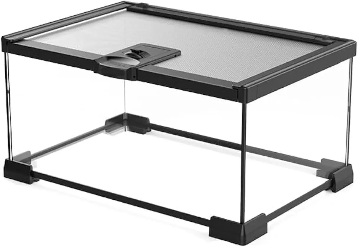 Мини-террариум из стекла для рептилий, гекконов, лягушек, ящериц, змей и насекомых - 12x8x6 дюймов
Мини-террариум из стекла для рептилий, гекконов, лягушек, ящериц, змей и насекомых - 12x8x6 дюймов