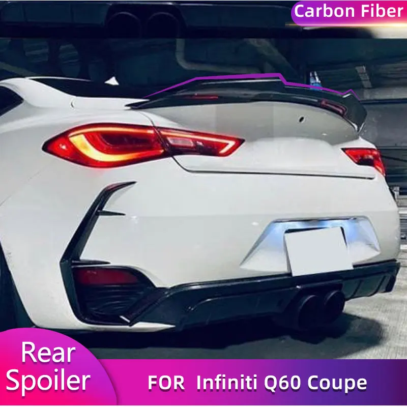 Carbon Fiber Car Rear Trunk Spoiler Wings for Infiniti Q60 Coupe 2-Door 2017-2020 Auto Racing Boot Lid Wing Lip Rear Spoiler
Carbon Fiber Car Rear Trunk Spoiler Wings for Infiniti Q60 Coupe 2-Door 2017-2020 Auto Racing Boot Lid Wing Lip Rear Spoiler