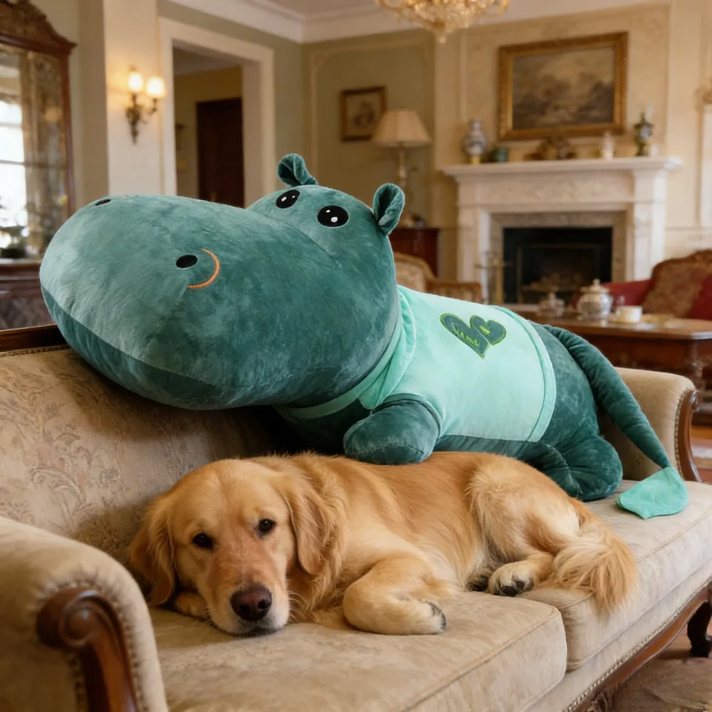 23.62inch/23.62-inch Hippo Plush Suitable for All Breeds & Sizes of Dogs - Soft Polyester Stuffed, Hippopotamus for Cuddling, Photography Props, Pet Play, Decor for Puppy Training and Dog Gifts
23.62inch/23.62-inch Hippo Plush Suitable for All Breeds & Sizes of Dogs - Soft Polyester Stuffed, Hippopotamus for Cuddling, Photography Props, Pet Play, Decor for Puppy Training and Dog Gifts