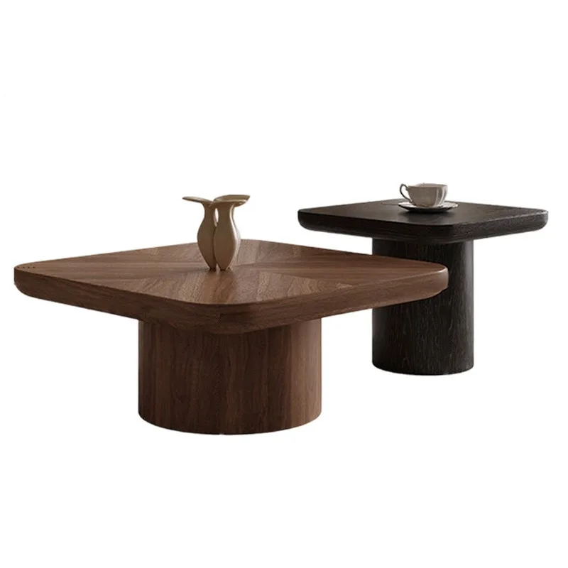 Walnut coffee table, living room household small apartment coffee table, modern simple square coffee table set
Walnut coffee table, living room household small apartment coffee table, modern simple square coffee table set
