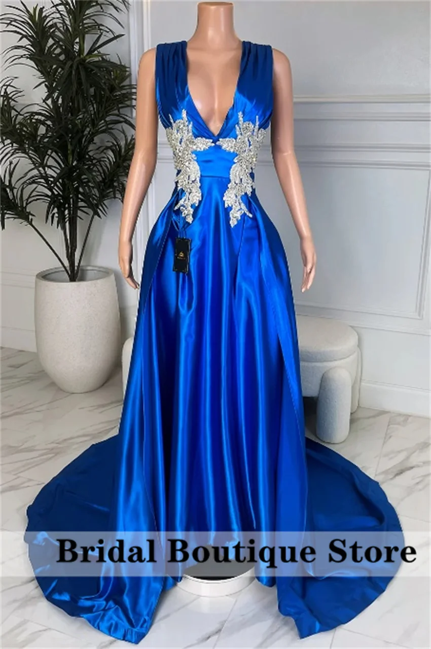 Amazing Blue Mermaid Prom Dress 2026 Black Girls Wedding Party Dress Deep V-Neck Sleeveless Gems Formal Occasion Customized
Amazing Blue Mermaid Prom Dress 2026 Black Girls Wedding Party Dress Deep V-Neck Sleeveless Gems Formal Occasion Customized