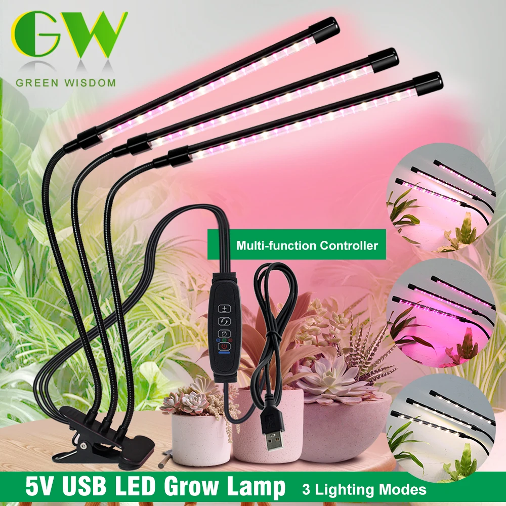 3 Lighting Modes Multi-function Controller 360° Flexible 1.5m Wire with Switch SMD2835 5V USB Desktop Clip LED Grow Lamp
3 Lighting Modes Multi-function Controller 360° Flexible 1.5m Wire with Switch SMD2835 5V USB Desktop Clip LED Grow Lamp