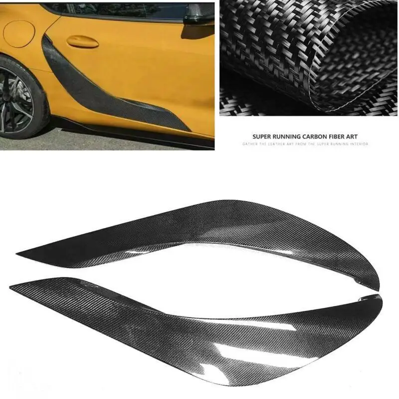 Пара черных боковых крыльев вентиляционного отверстия для Toyota Supra A90 2019 2020-2023 
Пара черных боковых крыльев вентиляционного отверстия для Toyota Supra A90 2019 2020-2023