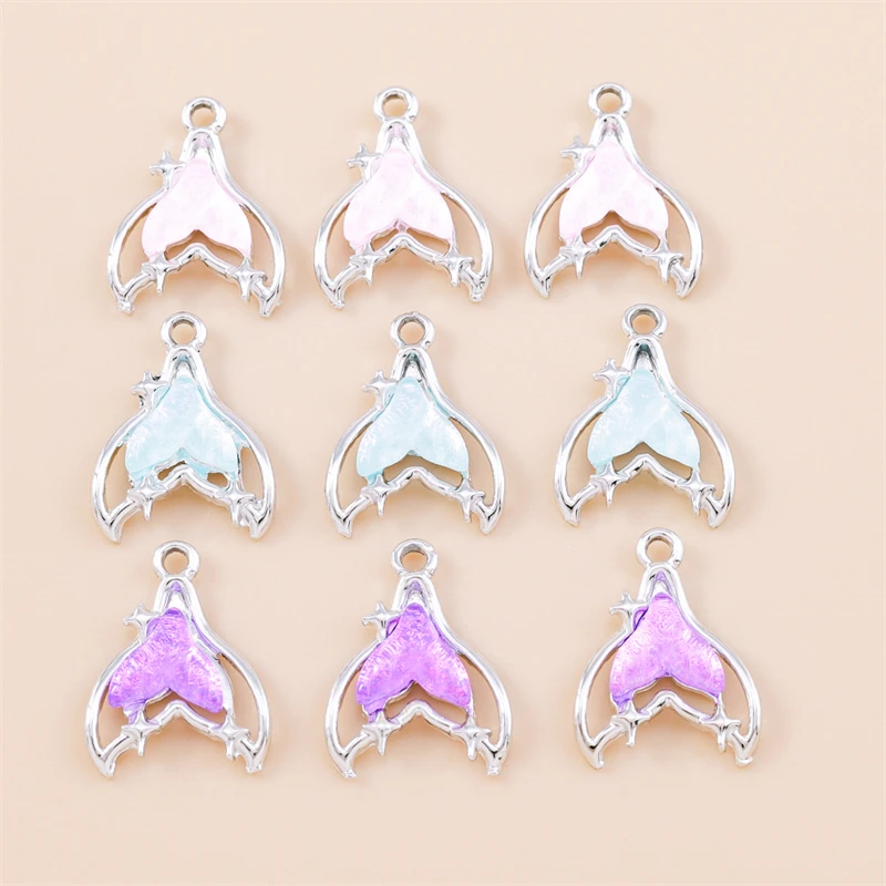 20pcs 16x21mm Cute Crystal Fish Tail Charms Pendants for Making Earrings Necklaces Bracelets Accessories DIY Jewelry Findings
20pcs 16x21mm Cute Crystal Fish Tail Charms Pendants for Making Earrings Necklaces Bracelets Accessories DIY Jewelry Findings 