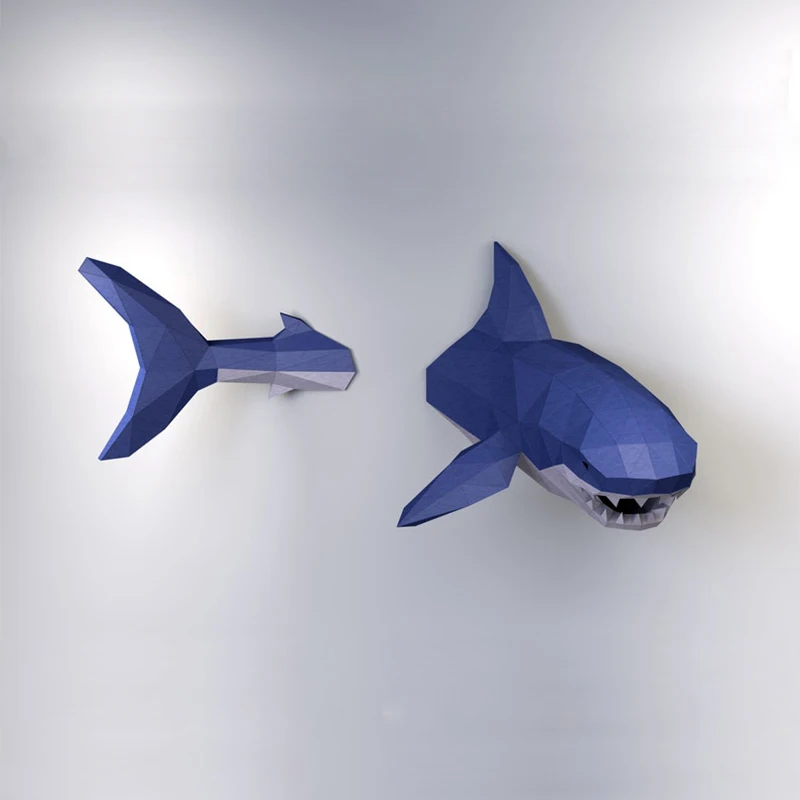 Большая Акула, бумажная модель, животное, 3D DIY, ремесло, низкий поли, подвесной оригами, украшение для прихожей, оригинальные головоломки ручной работы, игрушки
Большая Акула, бумажная модель, животное, 3D DIY, ремесло, низкий поли, подвесной оригами, украшение для прихожей, оригинальные головоломки ручной работы, игрушки
