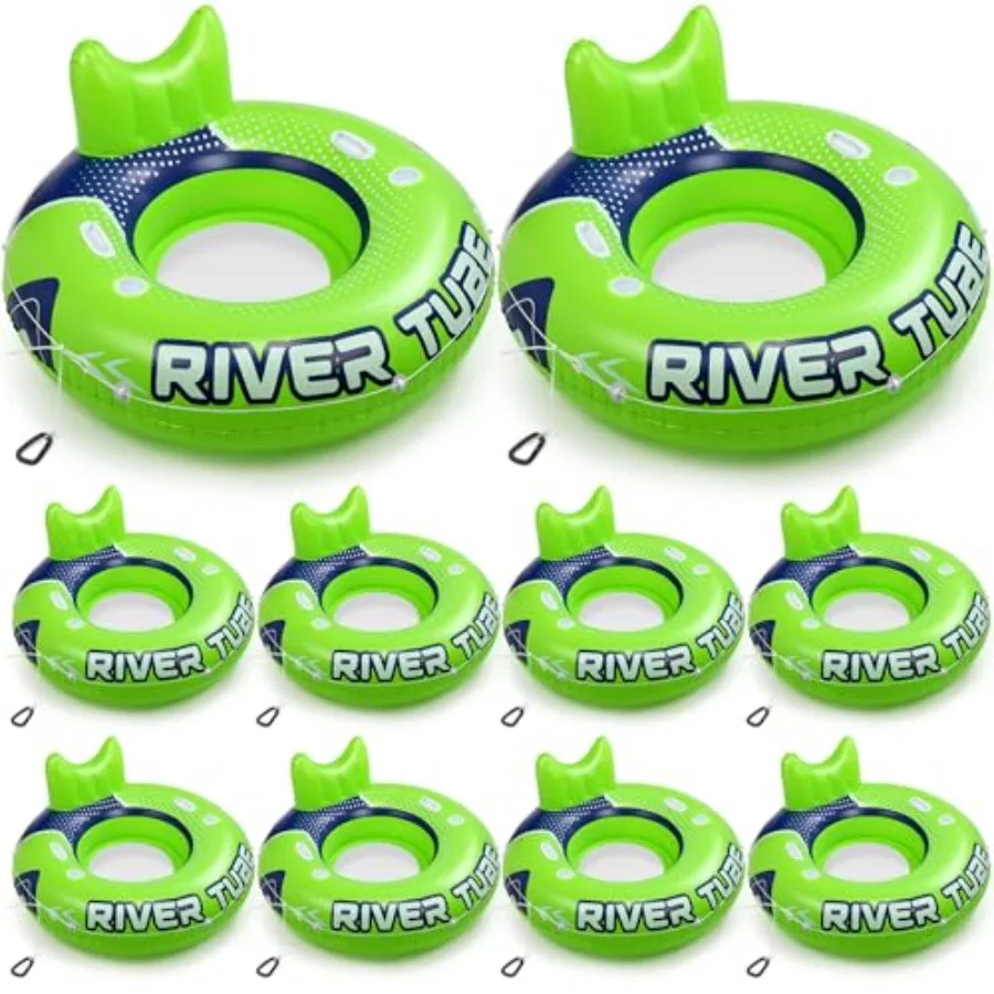 10 Pcs Green 53 Heavy Duty River Tube Float Inflatable Pool Floating Tube for Adult Large River Raft Water Chair Lounger with M
10 Pcs Green 53 Heavy Duty River Tube Float Inflatable Pool Floating Tube for Adult Large River Raft Water Chair Lounger with M