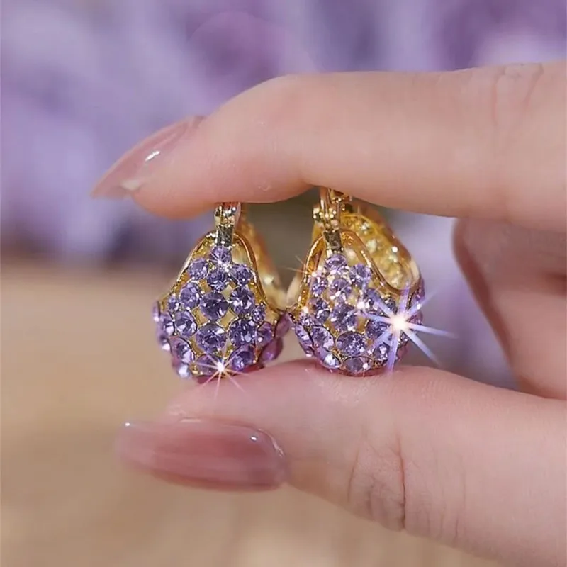 Inlaid Purple Zircon Basket Unique Design Earrings for Women Luxury Personalized Daily Accessories Party jewelry Premium Gifts
Inlaid Purple Zircon Basket Unique Design Earrings for Women Luxury Personalized Daily Accessories Party jewelry Premium Gifts