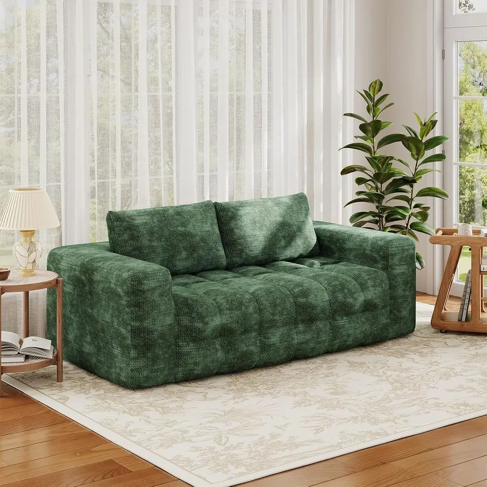 Oversized 3-Seater Cloud Sofa with Deep Seat, Memory Foam, Chenille Fabric, Green
Oversized 3-Seater Cloud Sofa with Deep Seat, Memory Foam, Chenille Fabric, Green