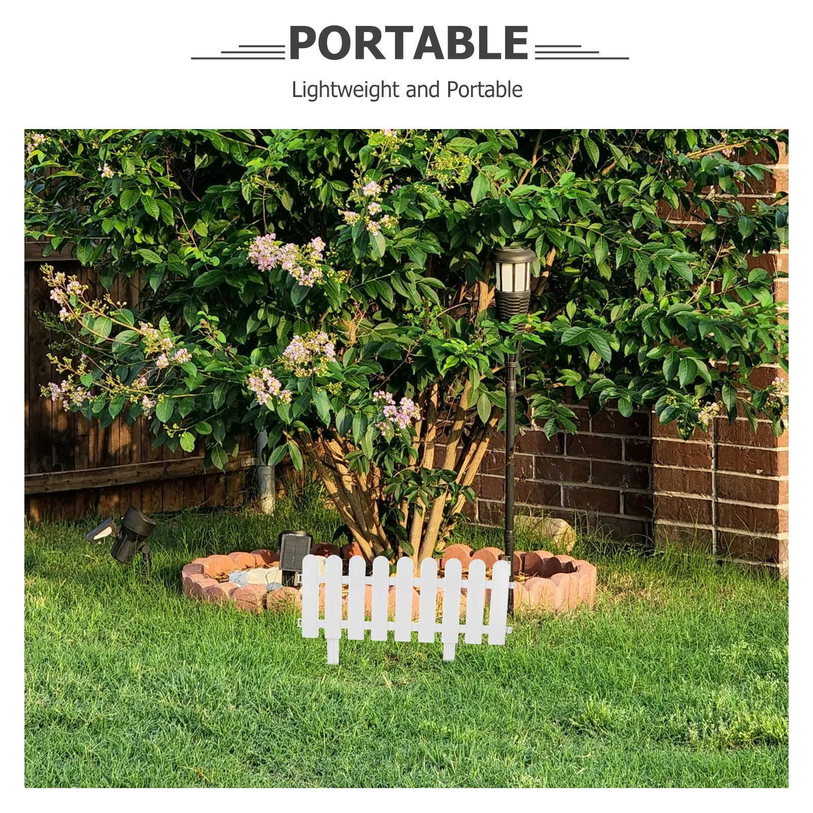4 sets White Fence Decorative Barrier Outdoor Fencing Yard Enclosure Plastic Lattice Garden decor Supply Picket Fence Path Fence
4 sets White Fence Decorative Barrier Outdoor Fencing Yard Enclosure Plastic Lattice Garden decor Supply Picket Fence Path Fence