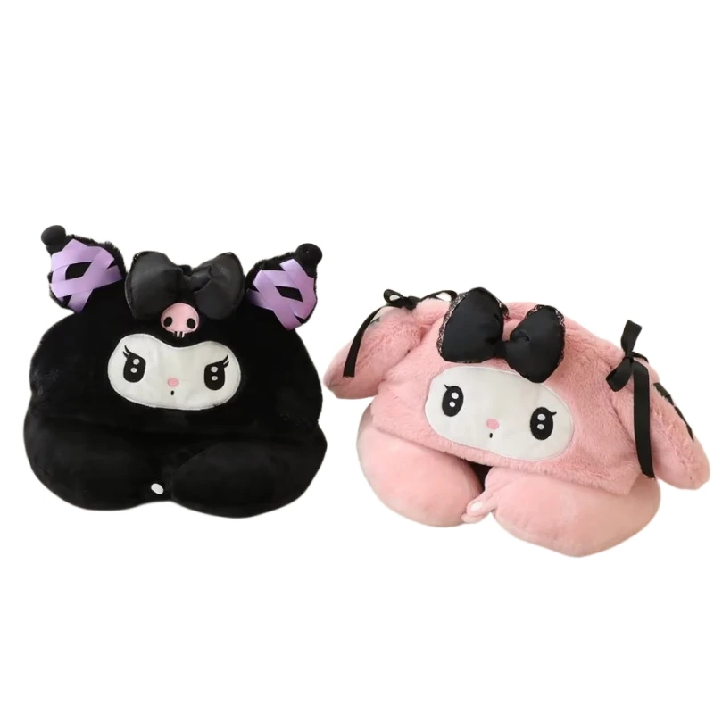 Милая подушка для шеи Kuromi My Melody с капюшоном, милая дорожная U-образная подушка в японском стиле, милая Подушка для сна для девочек, подарки
Милая подушка для шеи Kuromi My Melody с капюшоном, милая дорожная U-образная подушка в японском стиле, милая Подушка для сна для девочек, подарки