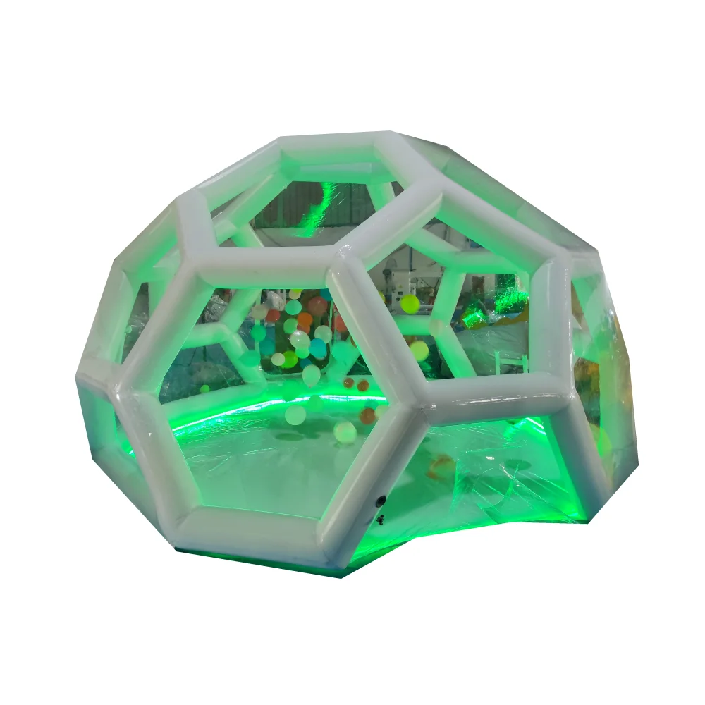 Inflatable outdoor bubble house football dome bubble tent with balloons for sale
Inflatable outdoor bubble house football dome bubble tent with balloons for sale