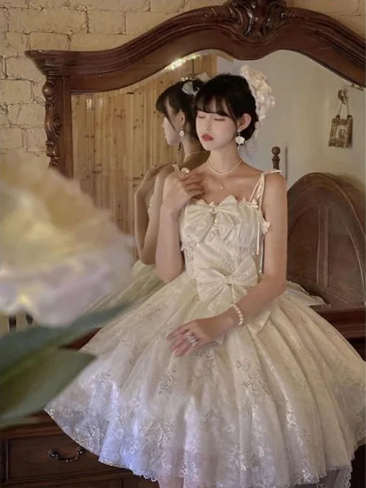 Вечернее платье MAGOGO Lolita JSK без бретелек, белое сексуальное платье
Вечернее платье MAGOGO Lolita JSK без бретелек, белое сексуальное платье