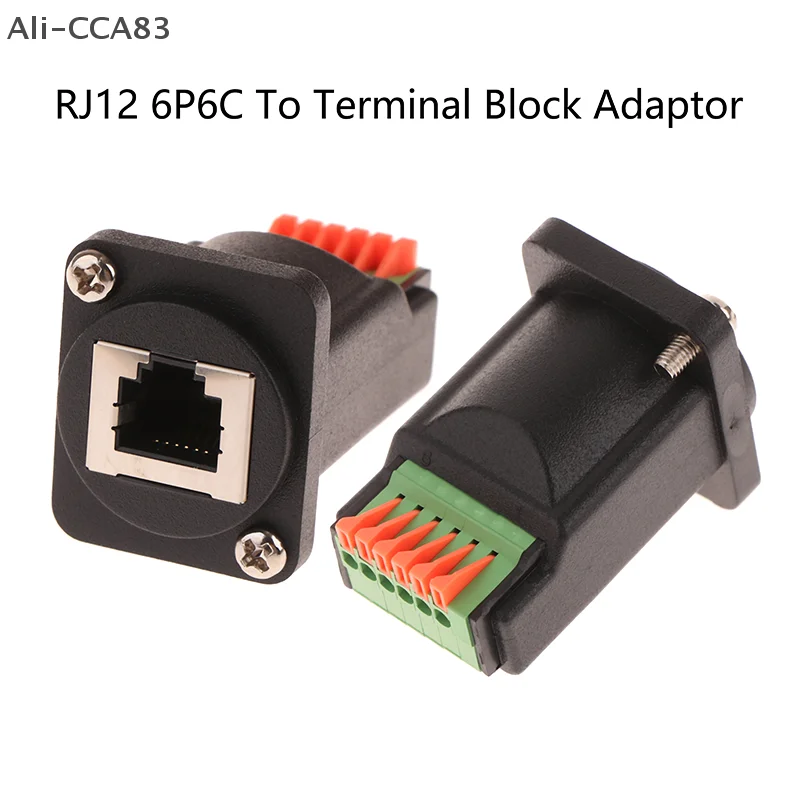RJ12 6P6C To Solderless Terminal Block Adapter D-type RJ12 Female To Spring Terminal Block Adapter Terminal Block PCM-0488
RJ12 6P6C To Solderless Terminal Block Adapter D-type RJ12 Female To Spring Terminal Block Adapter Terminal Block PCM-0488