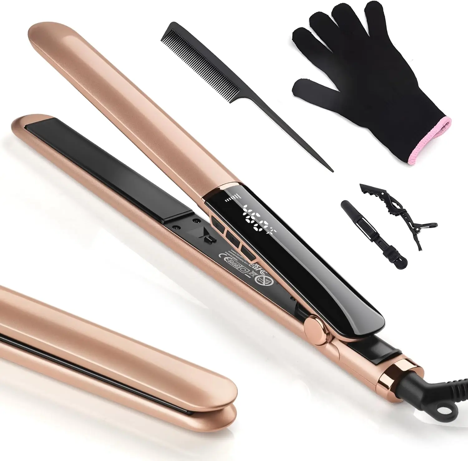 2-in-1 Ceramic Hair Straightener & Curler, Dual Voltage, 150°C-230°C, Smooth & Soft Results
2-in-1 Ceramic Hair Straightener & Curler, Dual Voltage, 150°C-230°C, Smooth & Soft Results