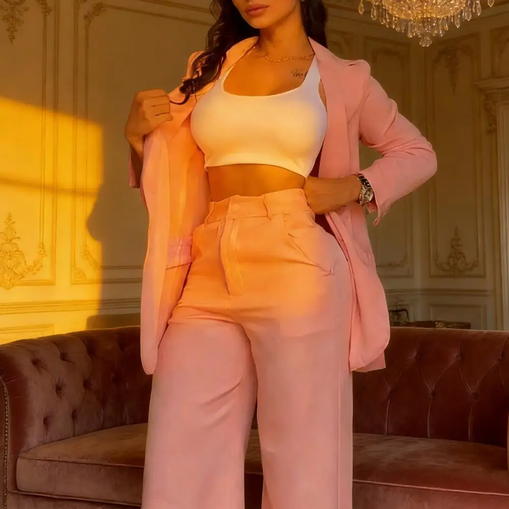 Comfortable Women Outfit Women Suit Set Women's Two Piece Suit Set Casual Blazer Jacket Wide Leg Dressy Pants Formal Office Work
Comfortable Women Outfit Women Suit Set Women's Two Piece Suit Set Casual Blazer Jacket Wide Leg Dressy Pants Formal Office Work