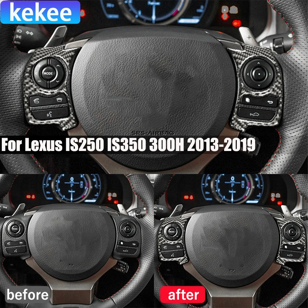 Carbon Fiber Car Accessories Driver Wheel Button Panel Interior Cover Modified Trim Sticker For Lexus IS250 IS350 300H 2013-2020
Carbon Fiber Car Accessories Driver Wheel Button Panel Interior Cover Modified Trim Sticker For Lexus IS250 IS350 300H 2013-2020