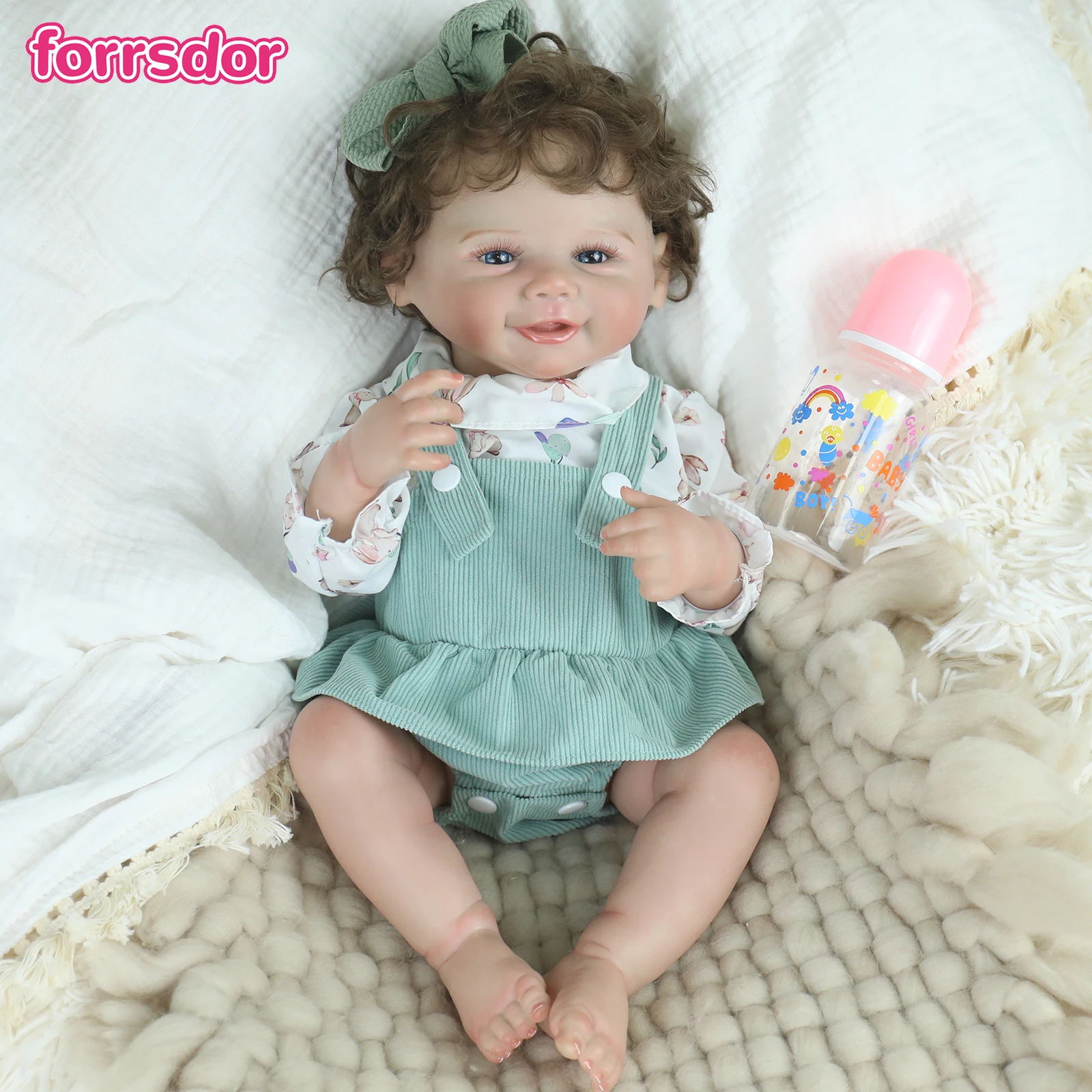 18inch Reborn baby silicone Bebe Vinyl Newborn Girl Doll With Handmade Rooted Hair 3D Visible Veins Soft Touch Doll Toy Kid Gift
18inch Reborn baby silicone Bebe Vinyl Newborn Girl Doll With Handmade Rooted Hair 3D Visible Veins Soft Touch Doll Toy Kid Gift