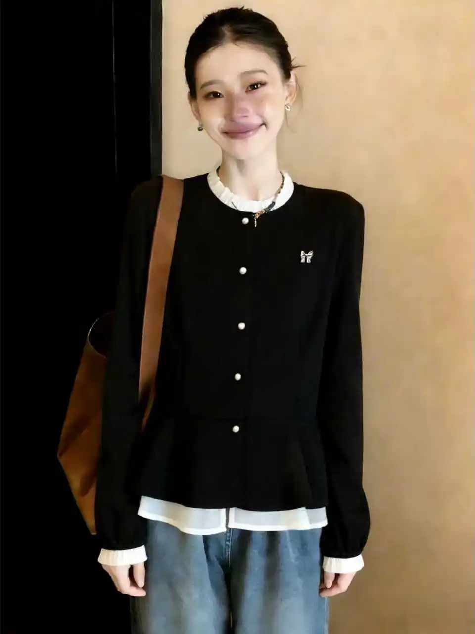 Elegant Long Sleeve Shirt Women's plus Size Puffy Top Spring 2026 Commute Style Korean Loose Fit round Neck Regular Length
Elegant Long Sleeve Shirt Women's plus Size Puffy Top Spring 2026 Commute Style Korean Loose Fit round Neck Regular Length