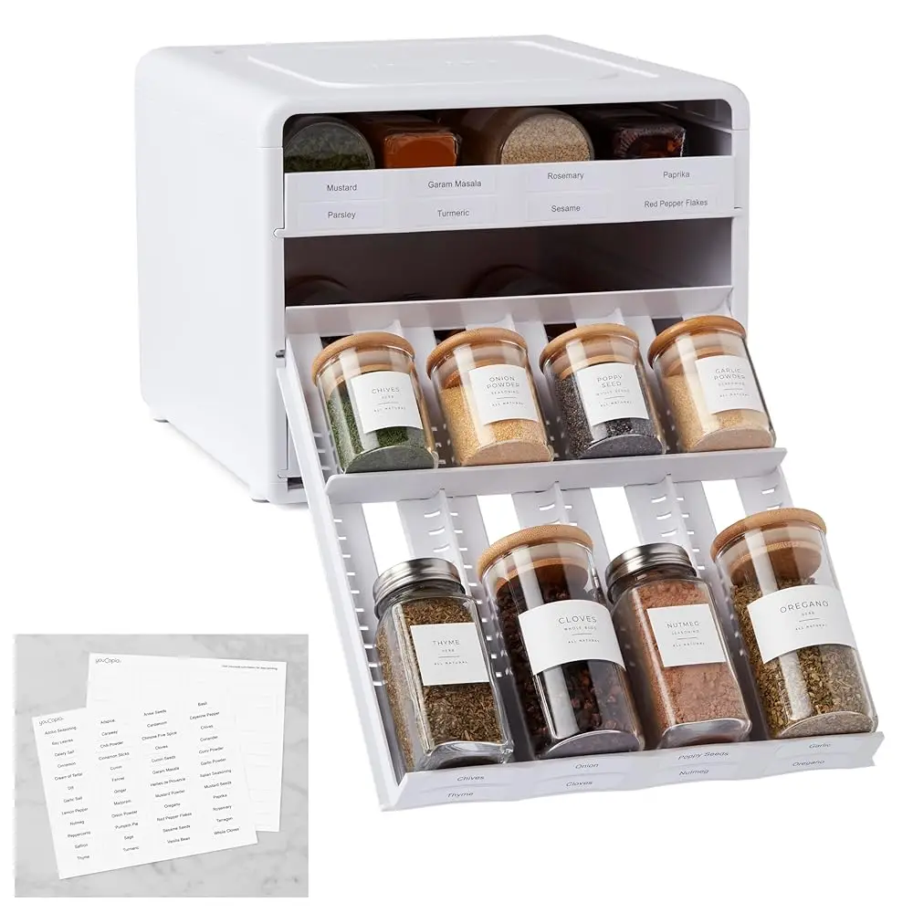 Spicesta Adjustable Spice Ra Organizer, Pull-Down 24-Bottle Seasonings And Spices Holder For Kitchen Cabinet And Pantry
Spicesta Adjustable Spice Ra Organizer, Pull-Down 24-Bottle Seasonings And Spices Holder For Kitchen Cabinet And Pantry