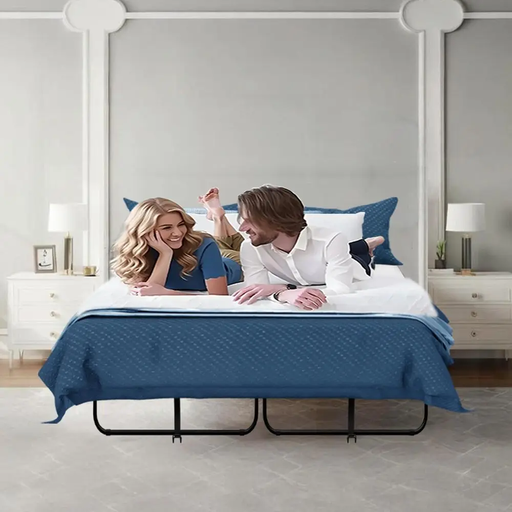 Folding Bed with Mattress 75X54 Full Size for Adults 5 inch Memory Foam Mattress on Wheels Foldable Fold up Bed Guest Room Loun
Folding Bed with Mattress 75X54 Full Size for Adults 5 inch Memory Foam Mattress on Wheels Foldable Fold up Bed Guest Room Loun