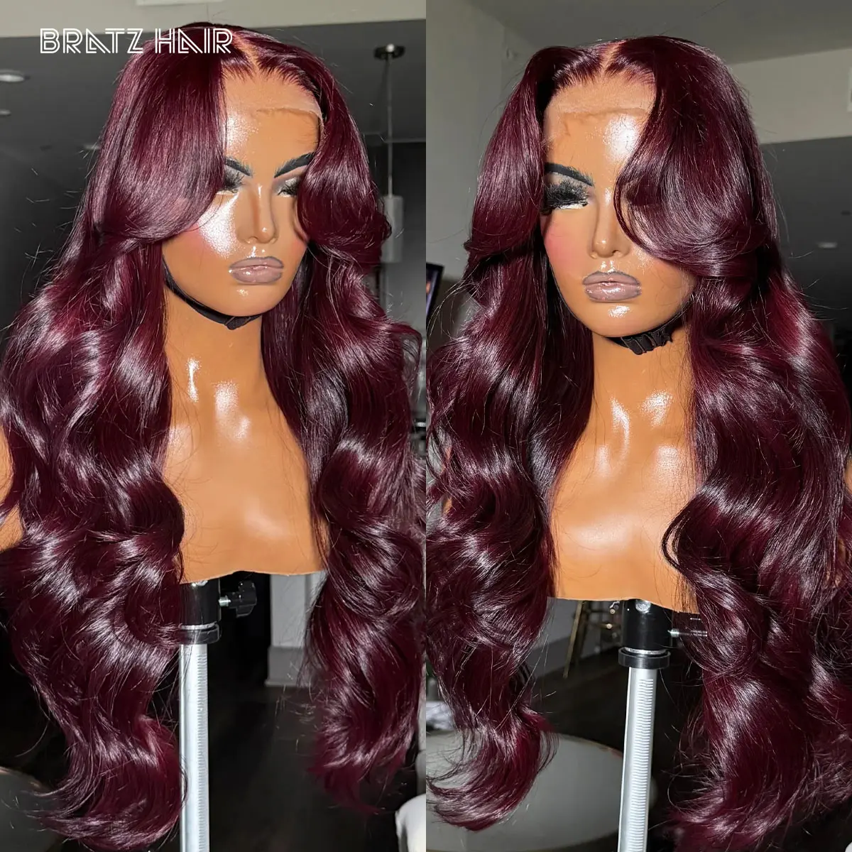 Drak Burgundy 5by5 Закрытие Бесклеевой парик Человеческие волосы 13x4 Объемная волна HD Кружевные фронтальные парики Предварительно выщипанный парик винного цвета Плотность 350
Drak Burgundy 5by5 Закрытие Бесклеевой парик Человеческие волосы 13x4 Объемная волна HD Кружевные фронтальные парики Предварительно выщипанный парик винного цвета Плотность 350