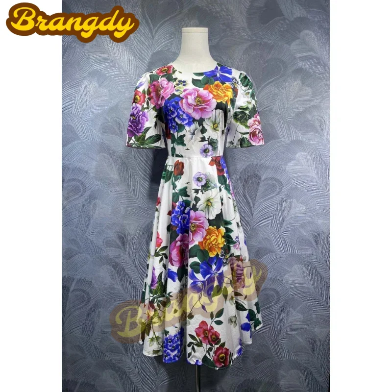 Brangdy Luxury Closing 2025 Summer New round Neck Cotton Printed Short Sleeve Dress
Brangdy Luxury Closing 2025 Summer New round Neck Cotton Printed Short Sleeve Dress