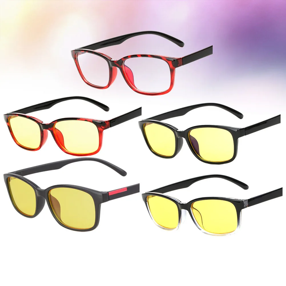 5Pairs Light Blocking Glasses Pc Frame Protective Eyewear No Magnification for Women Men Computer Eye Strain Relief
5Pairs Light Blocking Glasses Pc Frame Protective Eyewear No Magnification for Women Men Computer Eye Strain Relief