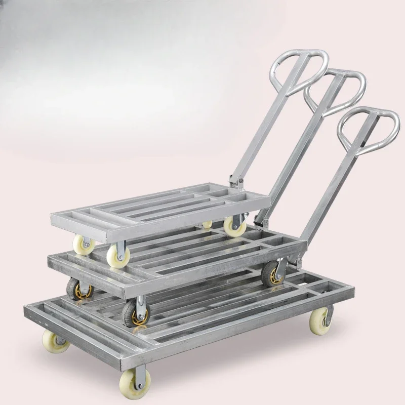 Steel plate pulling trolley handling household flat panel portable trailer folding trolley
Steel plate pulling trolley handling household flat panel portable trailer folding trolley