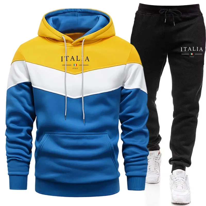Италия мода мужская повседневная спортивная одежда комплект толстовка с капюшоном зимний спортивный костюм для бега осень городская мода толстовки черные спортивные штаны
Италия мода мужская повседневная спортивная одежда комплект толстовка с капюшоном зимний спортивный костюм для бега осень городская мода толстовки черные спортивные штаны
