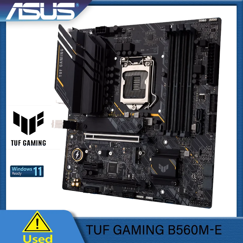 Asus TUF GAMING B560M-E Intel B560 (LGA 1200) mATX with PCIe 4.0, two M.2 slots, 8 Power stages, Realtek 2.5Gb Ether Motherboard
Asus TUF GAMING B560M-E Intel B560 (LGA 1200) mATX with PCIe 4.0, two M.2 slots, 8 Power stages, Realtek 2.5Gb Ether Motherboard