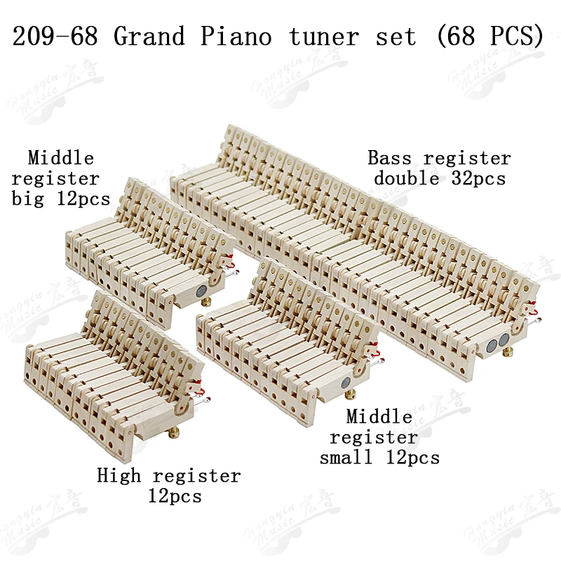 HUATOOL 209-68 Piano String Machine Sound Stopper Wooden Spare Parts Professional Piano Tuning Maintenance Repair Accessories
HUATOOL 209-68 Piano String Machine Sound Stopper Wooden Spare Parts Professional Piano Tuning Maintenance Repair Accessories