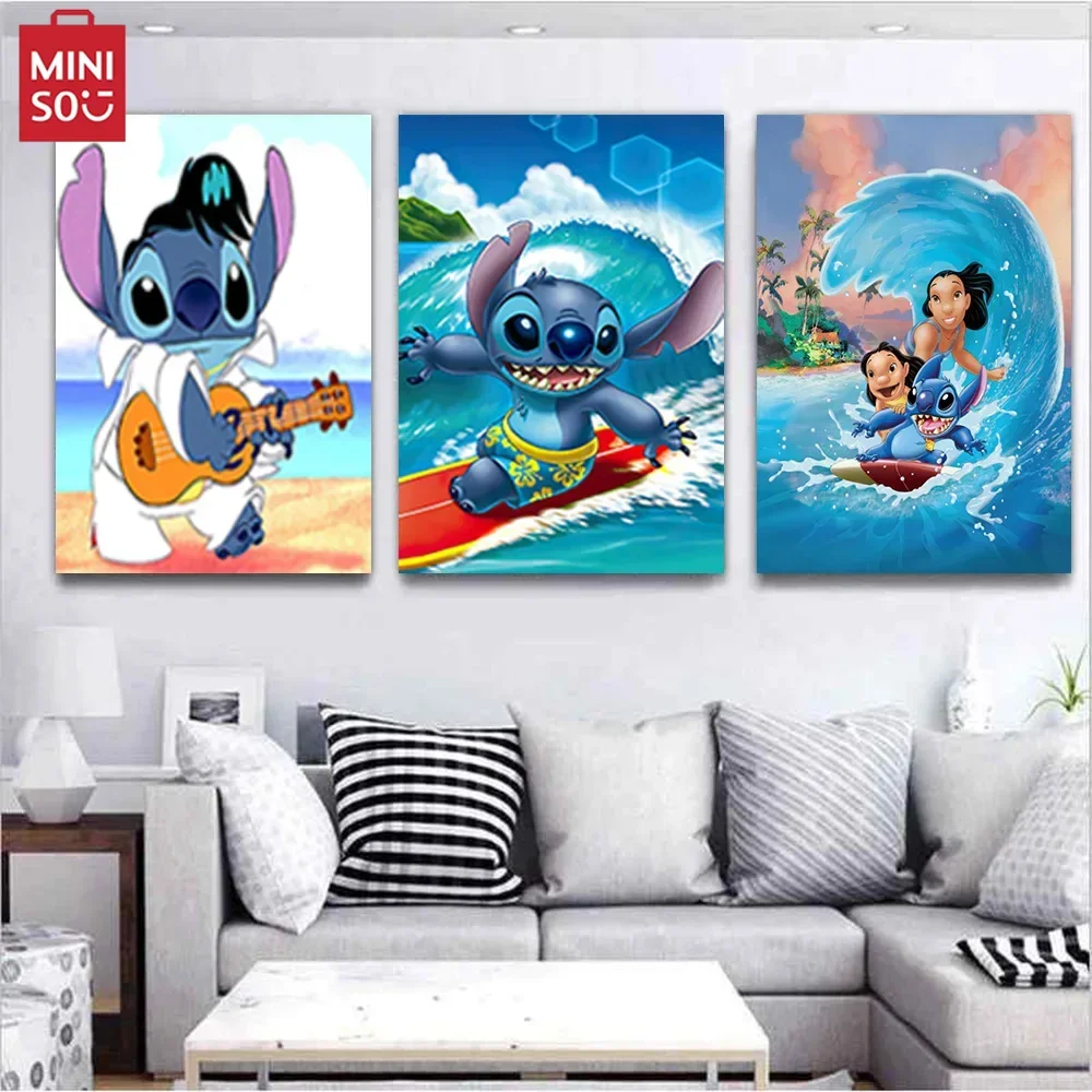 MINISO Disney Lilo Stitch домашний мультфильм дом гостиная спальня декоративное искусство плакат детская комната настенная роспись холст HD P
MINISO Disney Lilo Stitch домашний мультфильм дом гостиная спальня декоративное искусство плакат детская комната настенная роспись холст HD P