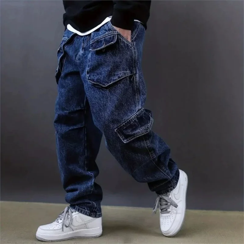 Casual American Style Men's Jeans Workwear Straight Leg Loose High Street Cone Shaped Pants Multiple Pockets Spring Autumn
Casual American Style Men's Jeans Workwear Straight Leg Loose High Street Cone Shaped Pants Multiple Pockets Spring Autumn