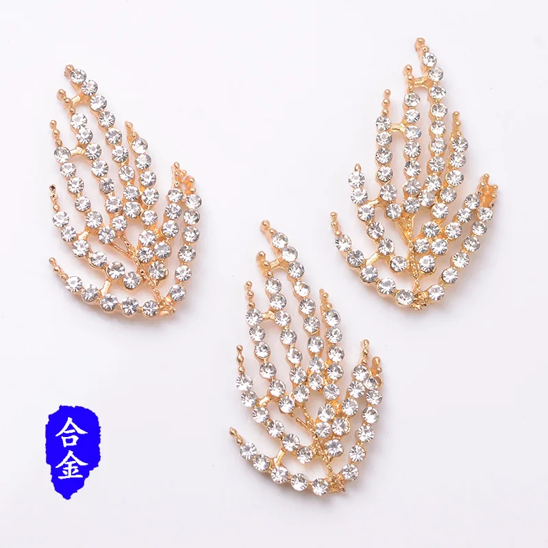 New with diamond leaf alloy accessories DIY bridal corsage fan handmade hair accessories materials factory direct wholesale
New with diamond leaf alloy accessories DIY bridal corsage fan handmade hair accessories materials factory direct wholesale