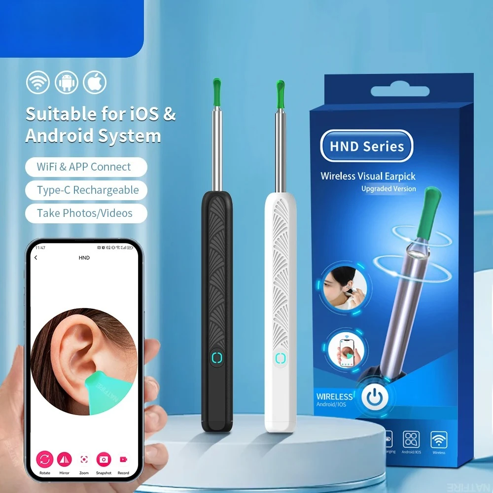 Беспроводной очиститель ушной серы с камерой, безопасный эндоскоп для удаления ушной серы с камерой, светящийся отоскоп, инструменты для чистки ушей, уход за ушами
Беспроводной очиститель ушной серы с камерой, безопасный эндоскоп для удаления ушной серы с камерой, светящийся отоскоп, инструменты для чистки ушей, уход за ушами
