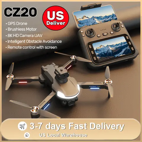 โดรน GPS RC 8K HD กล้องคู่ UAV WIFI FPV แบบไร้แปรงถ่าน พร้อมระบบหลบหลีกสิ่งกีดขวางด้วยระบบออปติคอลโฟลว์ ควอดคอปเตอร์ พร้อมแบตเตอรี่ 3 ก้อน