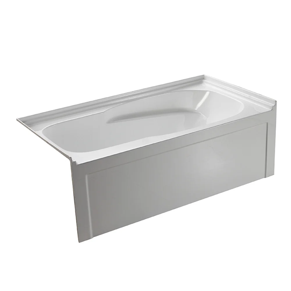 Luxury Apron Bath Tub Adult Acrylic Two Sided Skirt Drainer Indoor Modern Freestanding Portable Pure White Soaking Tub
Luxury Apron Bath Tub Adult Acrylic Two Sided Skirt Drainer Indoor Modern Freestanding Portable Pure White Soaking Tub